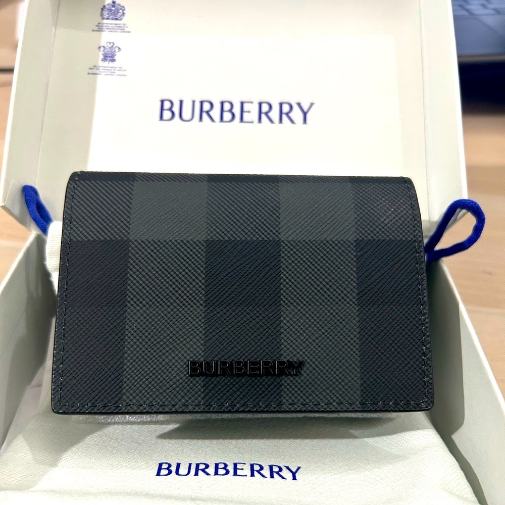 Burberry Check Card Case